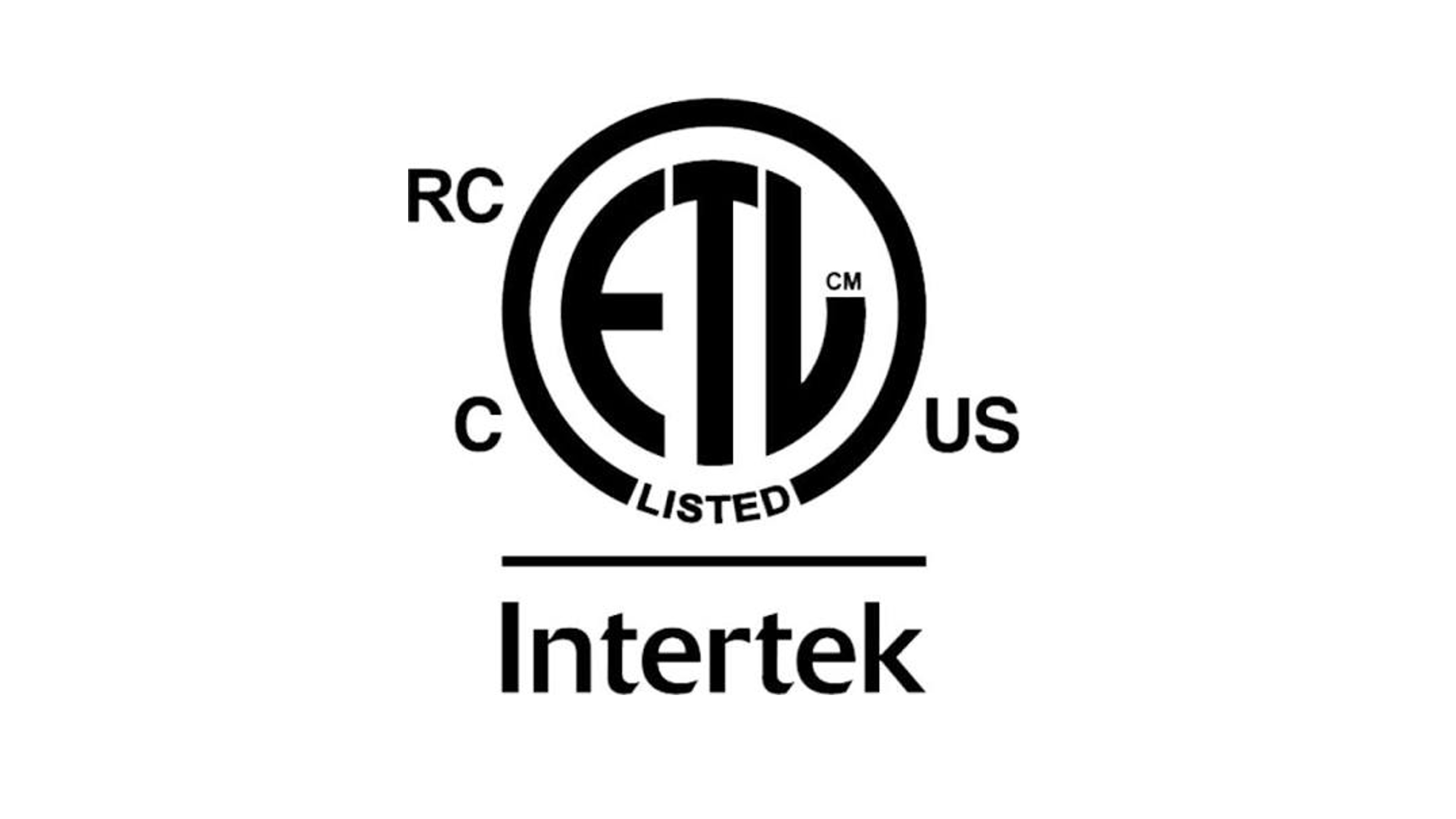 ETL Recognized Component Certification
